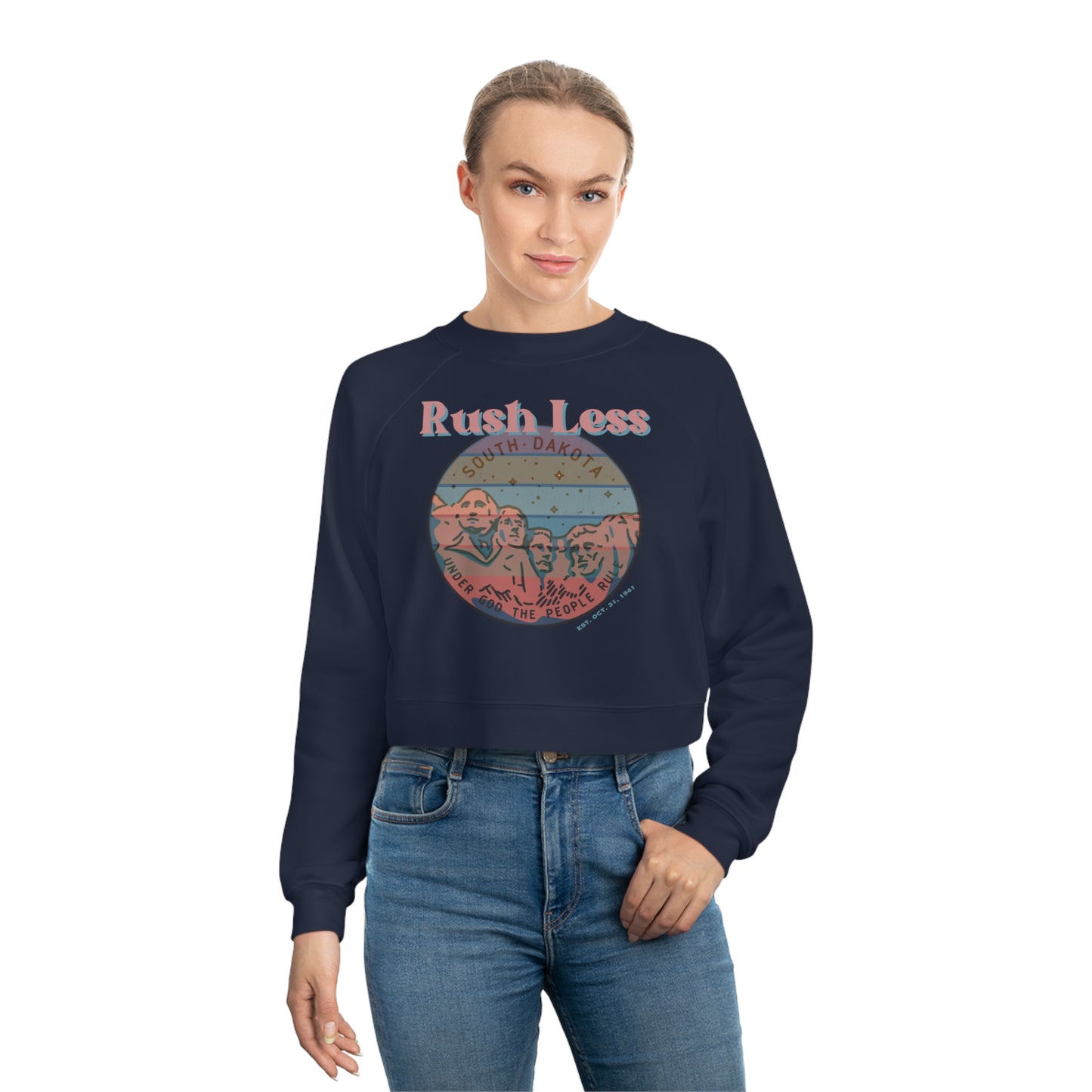 Cropped Pullover with 1980's + attitude - A laid back attitude!