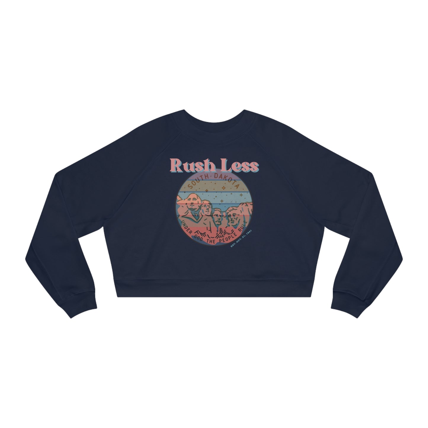 Cropped Pullover with 1980's + attitude - A laid back attitude!