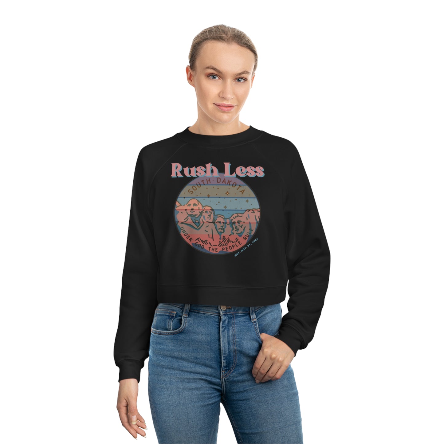 Cropped Pullover with 1980's + attitude - A laid back attitude!