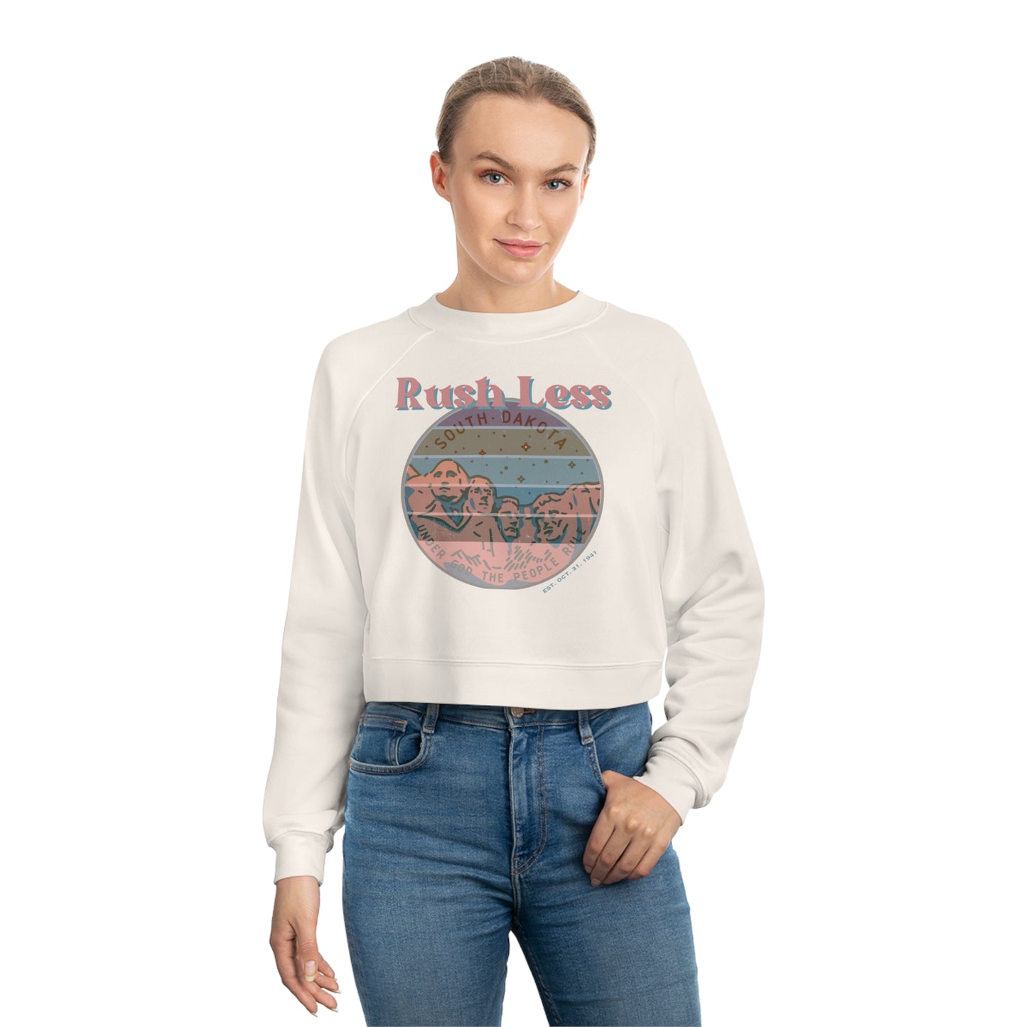 Cropped Pullover with 1980's + attitude - A laid back attitude!