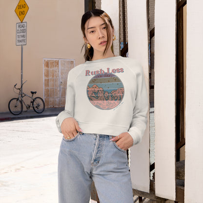 Cropped Pullover with 1980's + attitude - A laid back attitude!